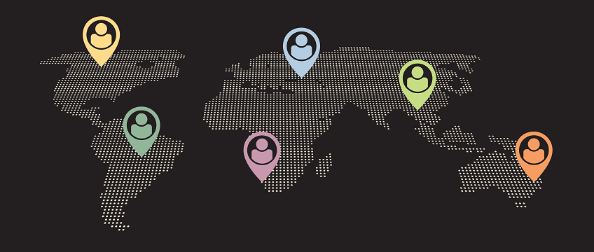 freelance team around the world