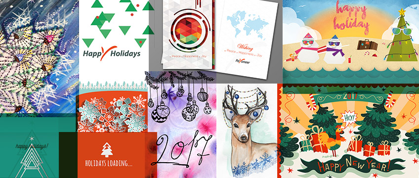 Payoneer Holiday Card Contest Submissions