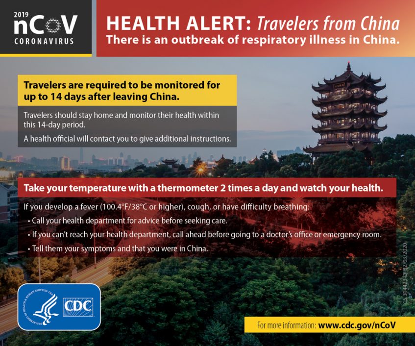 cdc coronavirus warning