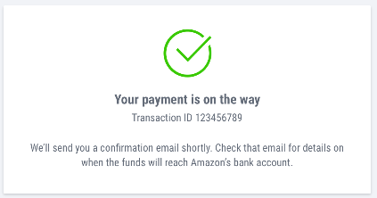 payment is on the way