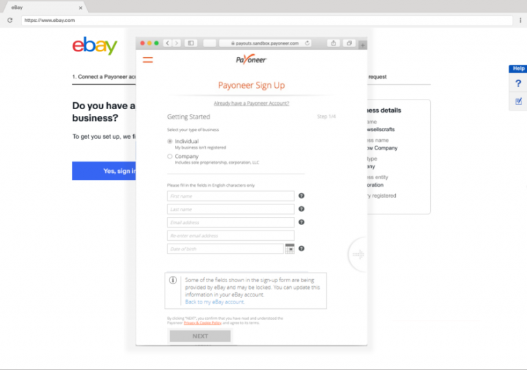 Registering for a Payoneer Account to Manage Your eBay Payouts