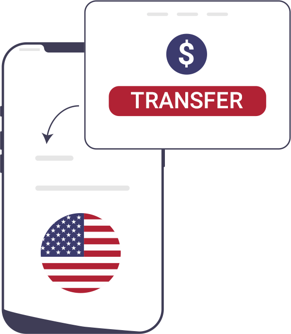 USD business bank account transfer