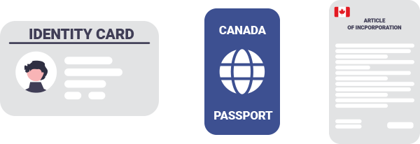 Forms of identification for Canadian Bank Account