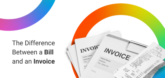 Bill and invoice white header